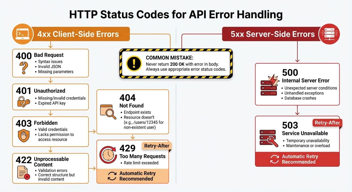 HTTP Status Codes Quick Reference Guide for API Error Handling