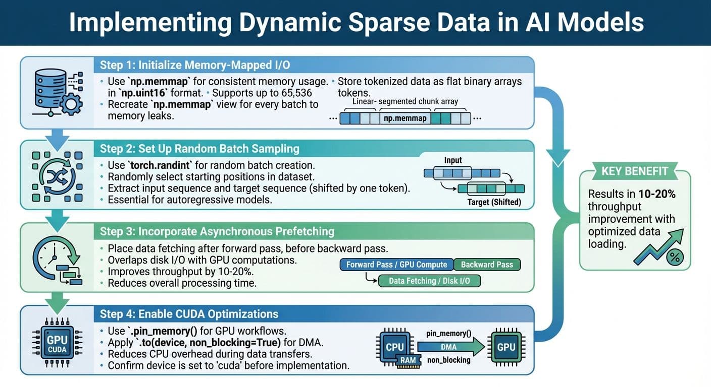 Steps to Implement Dynamic Sparse Data in AI Models